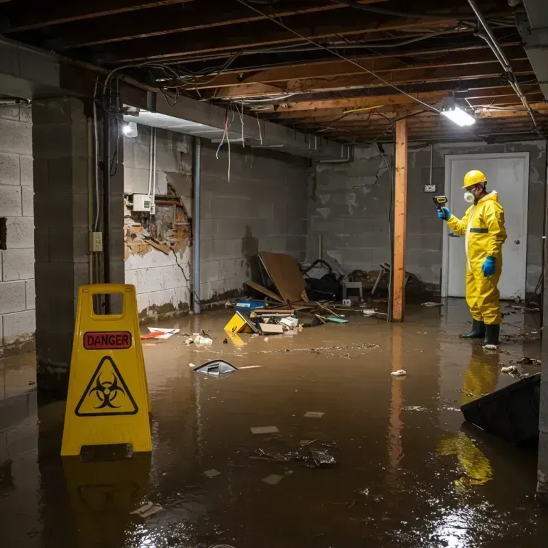 Flooded Basement Electrical Hazard in Willmar, MN Property